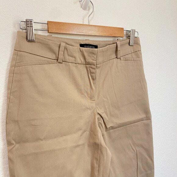 Talbots Khaki Bermuda Chino Shorts 2 Petite NWT - Picture 2 of 6